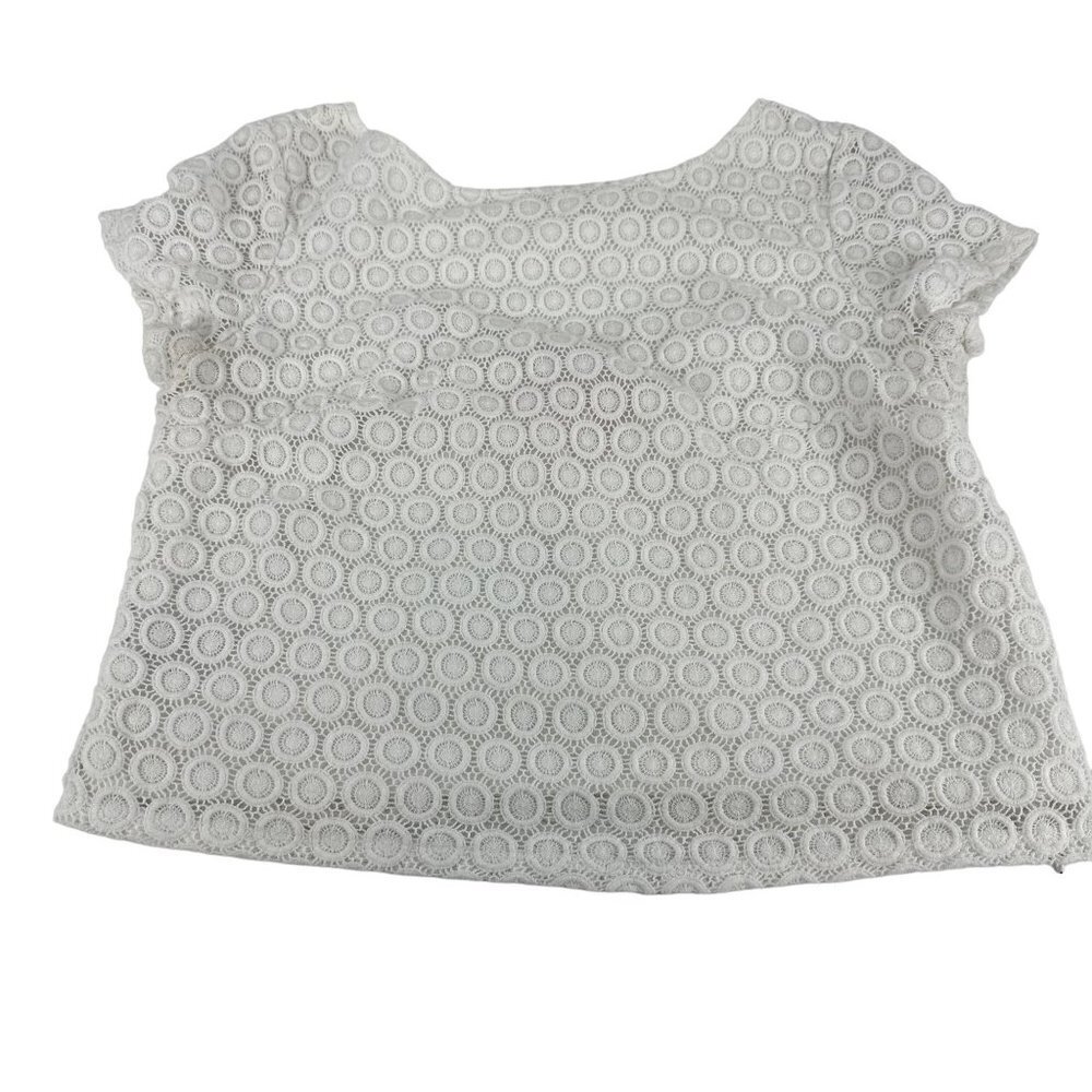 * Lilly Pulitzer for Target White Lace Crop Stop Size Medium
